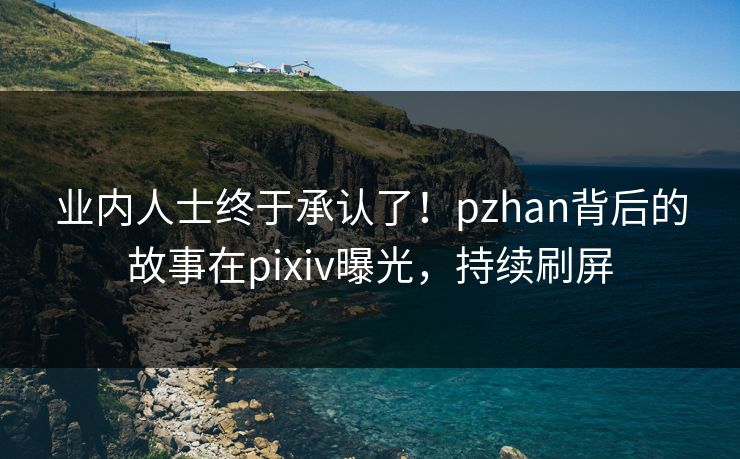 业内人士终于承认了！pzhan背后的故事在pixiv曝光，持续刷屏
