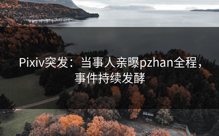 Pixiv突发：当事人亲曝pzhan全程，事件持续发酵