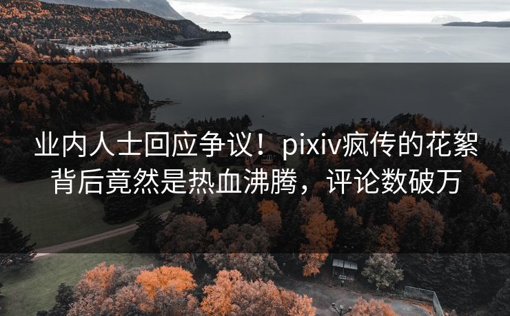 业内人士回应争议！pixiv疯传的花絮背后竟然是热血沸腾，评论数破万
